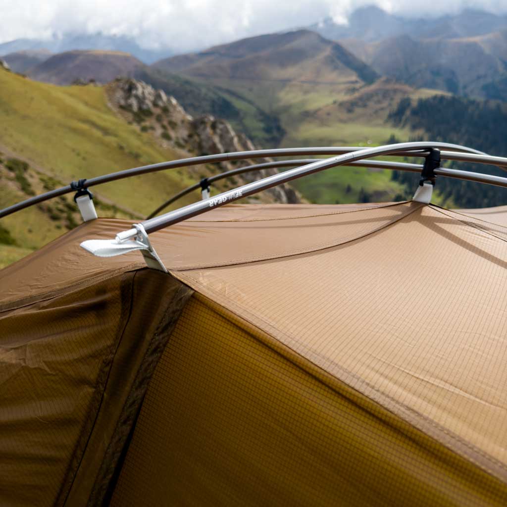 Tente de bivouac / bikepacking ultra - légère pour 1 personne à double - parois avec arceaux aluminium 1,45kg "3F UL GEAR - Taiji 1" - Planète Rando