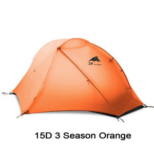 Tente de bivouac / camping double - parois autoportante en nylon ultraléger 15D enduit de silicone "3F UL Gear - Floating Cloud" - Planète Rando