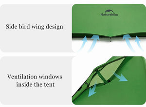 Tente de bivouac ultralégère pour 1 ou 2 personnes 1,50kg "Naturehike - Cloud Up Base" - Planète Rando