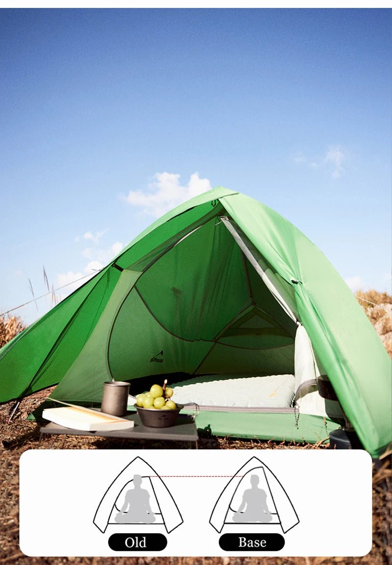 Tente de bivouac ultralégère pour 1 ou 2 personnes 1,50kg "Naturehike - Cloud Up Base" - Planète Rando
