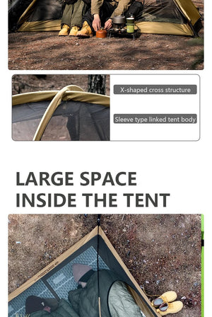 Tente de bivouac/camping pour 2 personnes à double parois 2,16kg "BISINNA - ZL105" - Planète Rando