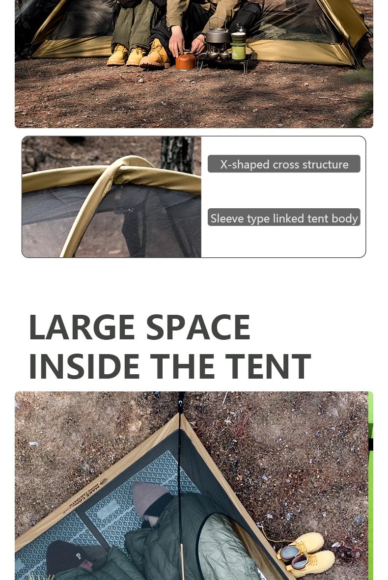 Tente de bivouac/camping pour 2 personnes à double parois 2,16kg "BISINNA - ZL105" - Planète Rando