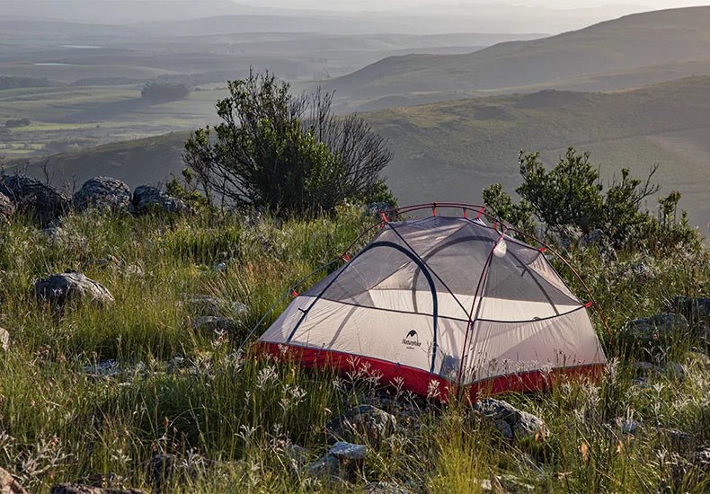 Tente de camping / bivouac en nylon siliconé 20D double - parois pour 2 personnes "Naturehike - Star River 2" - Planète Rando