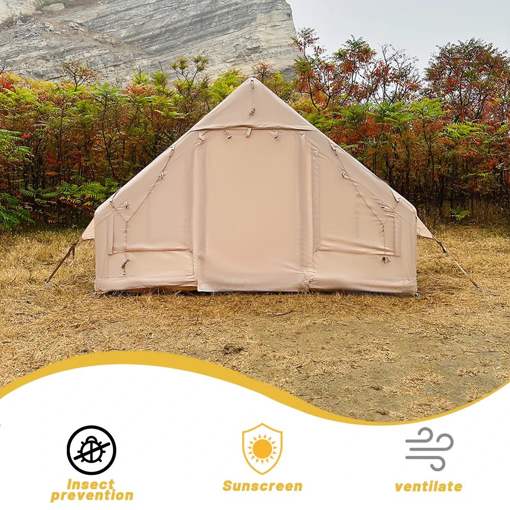 Tente de camping gonflable pour 4 à 8 personnes avec fenêtres "Pakicetus - Inflatable Tent" - Planète Rando