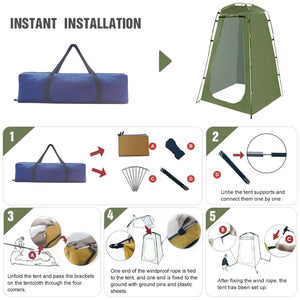 Tente de douche portable pour le camping et van - life "Westtune - Shower tent" - Planète Rando