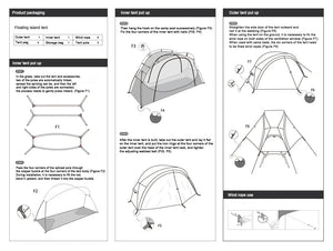 Tente de lit pour 1 personne avec moustiquaire et double - parois "Vidalido - Floating tent" - Planète Rando