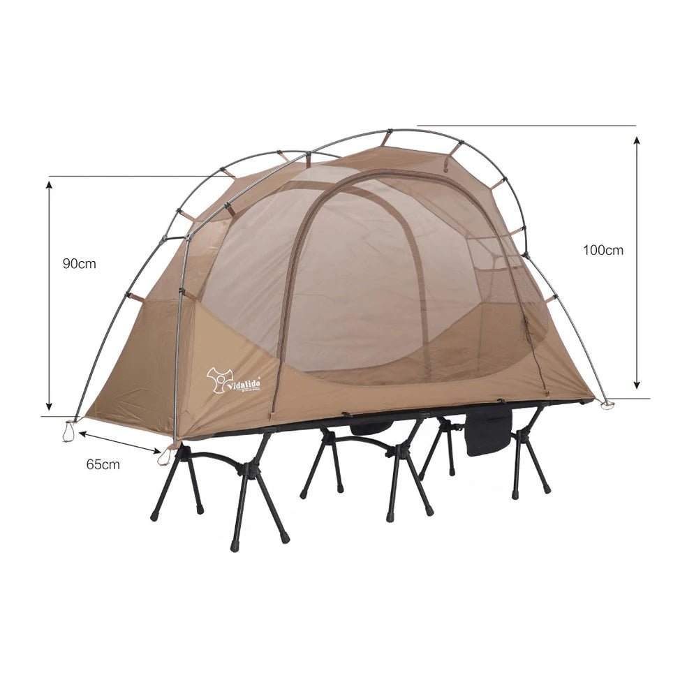 Tente de lit pour 1 personne avec moustiquaire et double - parois "Vidalido - Floating tent" - Planète Rando
