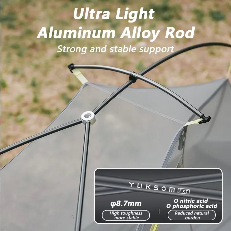 Tente de randonnée ultralégère en nylon 10D pour 1 à 2 personnes à partir de 780g "Naturehike - Star River EXT" - Planète Rando