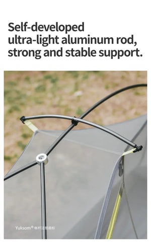 Tente de randonnée ultralégère en nylon 10D pour 1 à 2 personnes à partir de 780g "Naturehike - Star River EXT" - Planète Rando