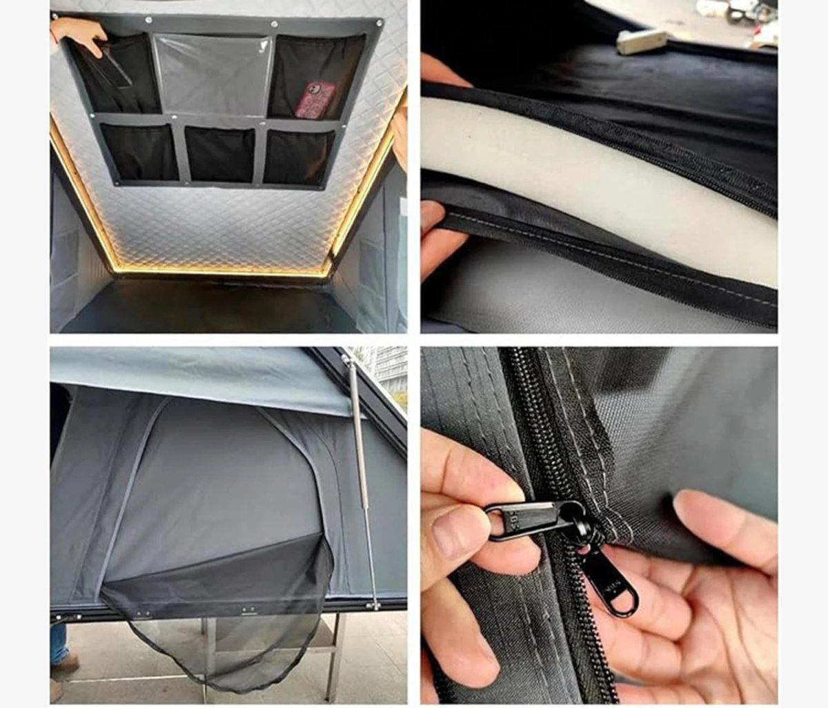 Tente de toit automatique ridige ultra - plate 8cm & en aluminium anti - UV "Planete Rando - IRONPEAK" - Planète Rando