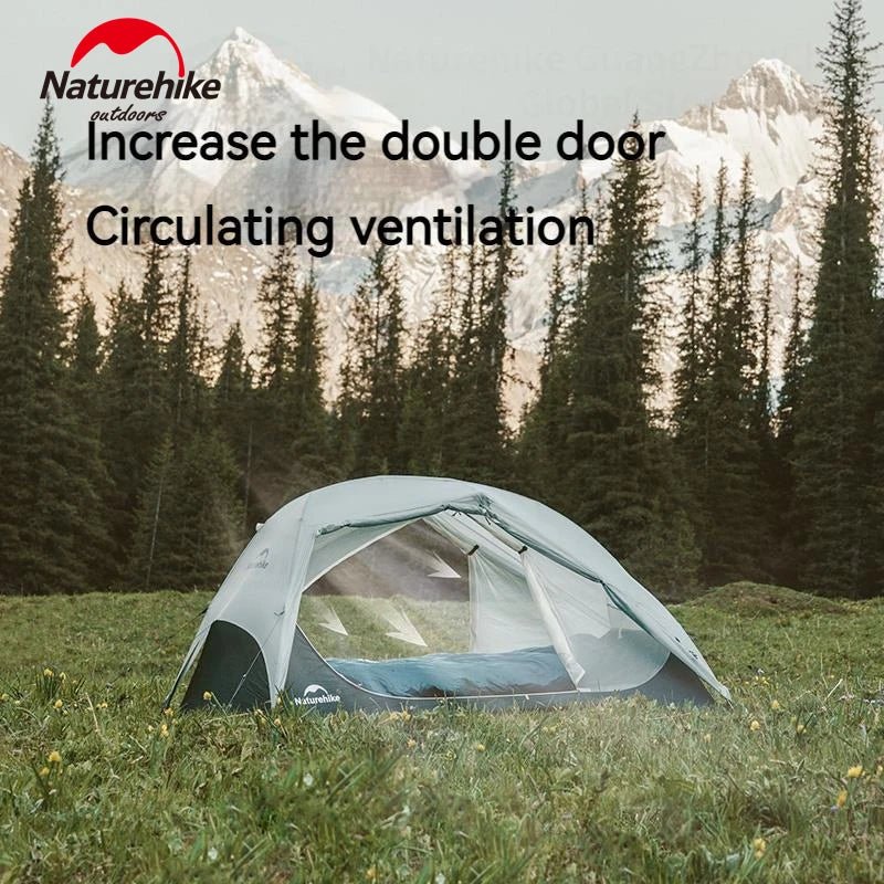 Tente ultralégère nylon 15D double couche pour la randonnée, le camping et le trekking "Naturehike - Star River UL" - Planète Rando