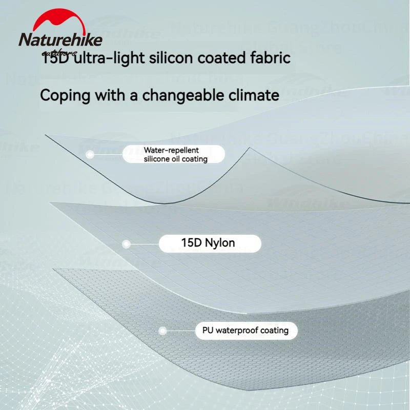 Tente ultralégère nylon 15D double couche pour la randonnée, le camping et le trekking "Naturehike - Star River UL" - Planète Rando