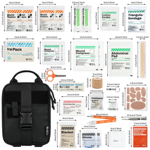 Trousse de premiers secours 152 articles "Rhino Rescue - Camping surival kit" - Planète Rando