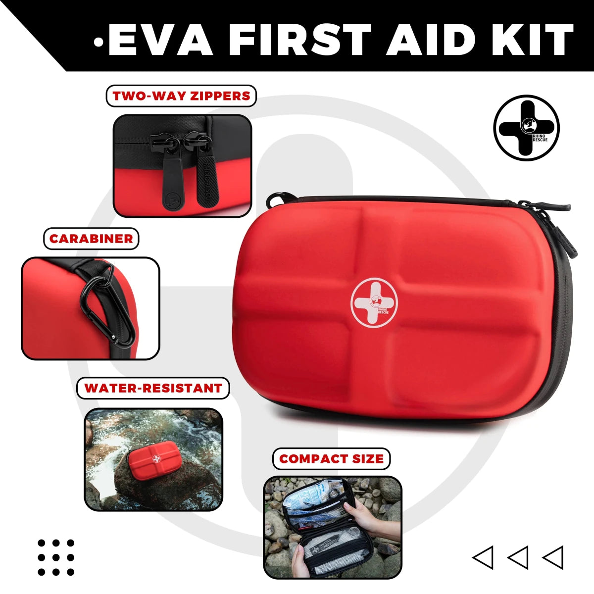 Trousse de premiers secours portable et étanche "RHINO RESCUE - Eva Medical" - Planète Rando