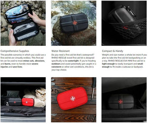Trousse de premiers secours portable et étanche "RHINO RESCUE - Eva Medical" - Planète Rando