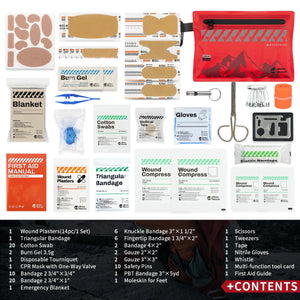 Trousse de premiers secours, ultralégère et étanche 280g "RHINO RESCUE - Mini First Aid Kit" - Planète Rando