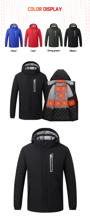 Veste chauffante imperméable unisexe avec 8 zones chaudes "TODWARM - Smart Heat Jacket" - Planète Rando