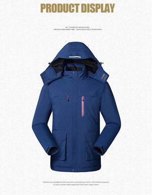 Veste chauffante / parka thermique d'hiver à 3 zones pour homme "Taurus - Smtx05" - Planète Rando