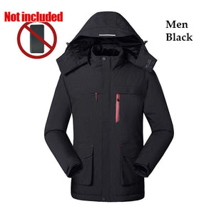 Veste chauffante / parka thermique d'hiver à 3 zones pour homme "Taurus - Smtx05" - Planète Rando