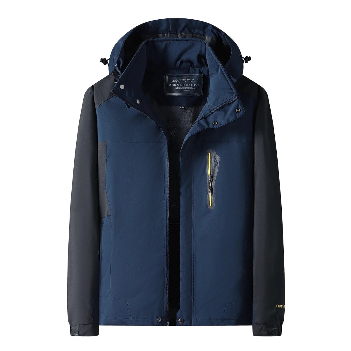 Veste de randonnée / Hardshell imperméable grande taille 700g "Work Miracles - Sport Outdoor" - Planète Rando