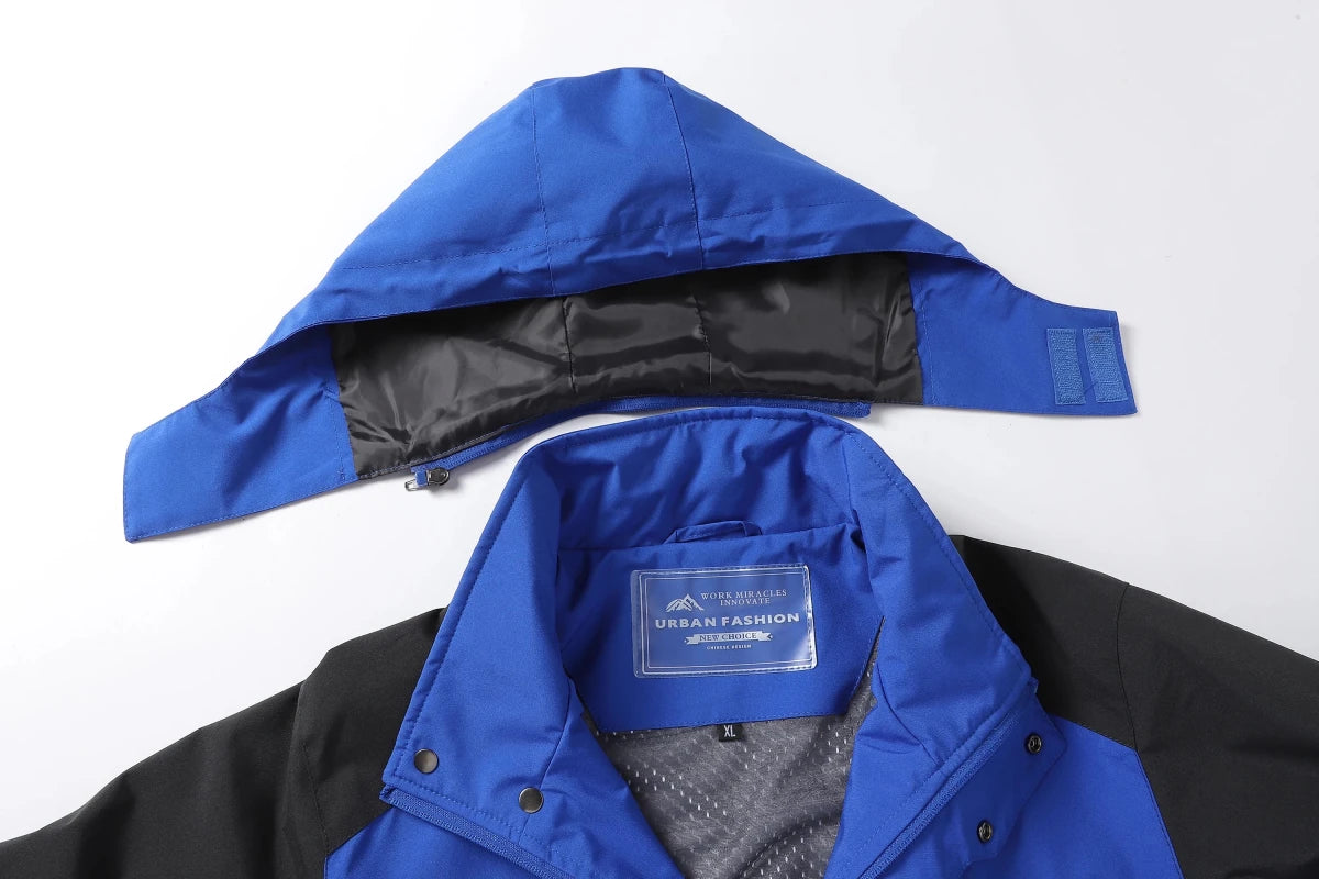 Veste de randonnée / Hardshell imperméable grande taille 700g "Work Miracles - Sport Outdoor" - Planète Rando