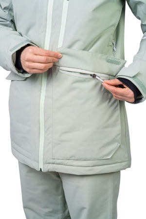 Veste de ski / hardshell montagne pour femme avec membrane Resstex 10 000mm et isolation Duratherm classic "Hannah − MERILA FD" - Planète Rando