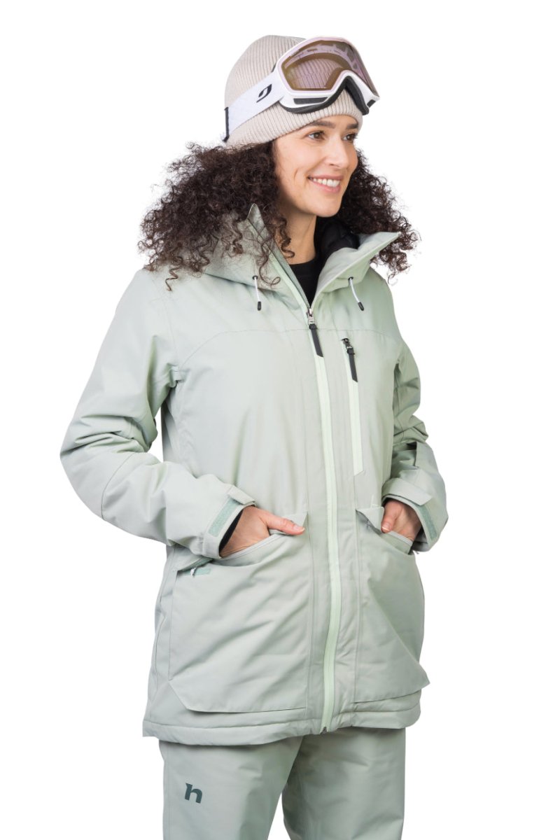 Veste de ski / hardshell montagne pour femme avec membrane Resstex 10 000mm et isolation Duratherm classic "Hannah − MERILA FD" - Planète Rando