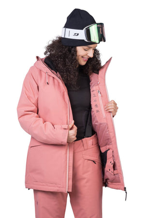 Veste de ski / hardshell montagne pour femme avec membrane Resstex 10 000mm et isolation Duratherm classic "Hannah − MERILA FD" - Planète Rando