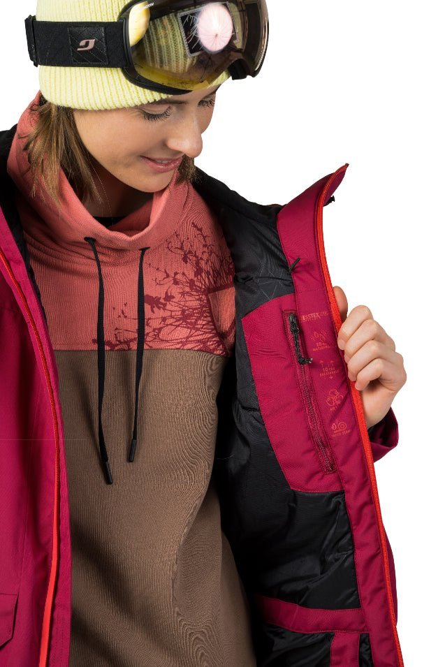 Veste de ski / hardshell montagne pour femme avec membrane Resstex 10 000mm et isolation Duratherm classic "Hannah − MERILA FD" - Planète Rando