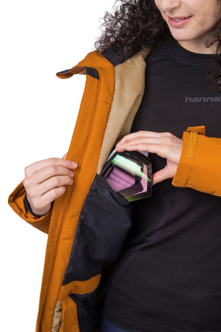 Veste de ski / hardshell montagne pour femme avec membrane Resstex 10 000mm et isolation Duratherm classic "Hannah − MERILA FD" - Planète Rando
