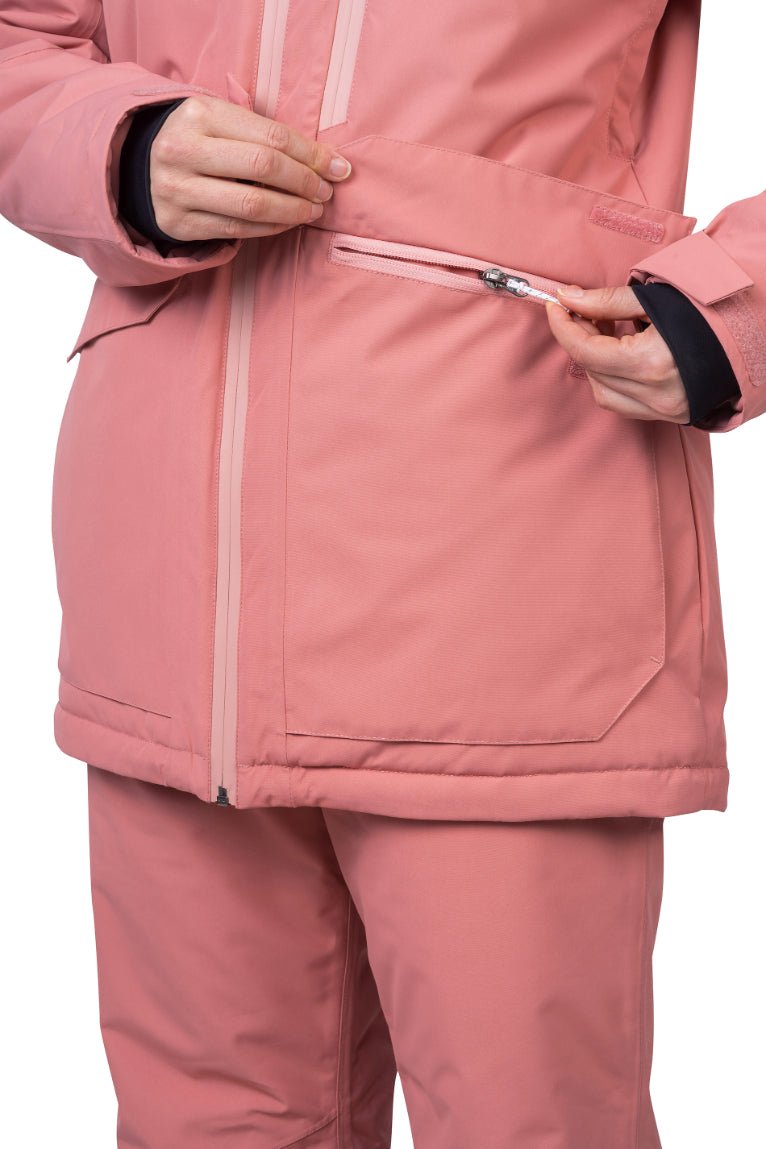 Veste de ski / hardshell montagne pour femme avec membrane Resstex 10 000mm et isolation Duratherm classic "Hannah − MERILA FD" - Planète Rando