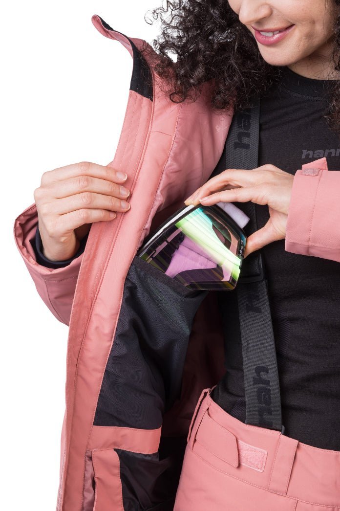 Veste de ski / hardshell montagne pour femme avec membrane Resstex 10 000mm et isolation Duratherm classic "Hannah − MERILA FD" - Planète Rando