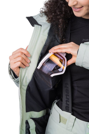 Veste de ski / hardshell montagne pour femme avec membrane Resstex 10 000mm et isolation Duratherm classic "Hannah − MERILA FD" - Planète Rando