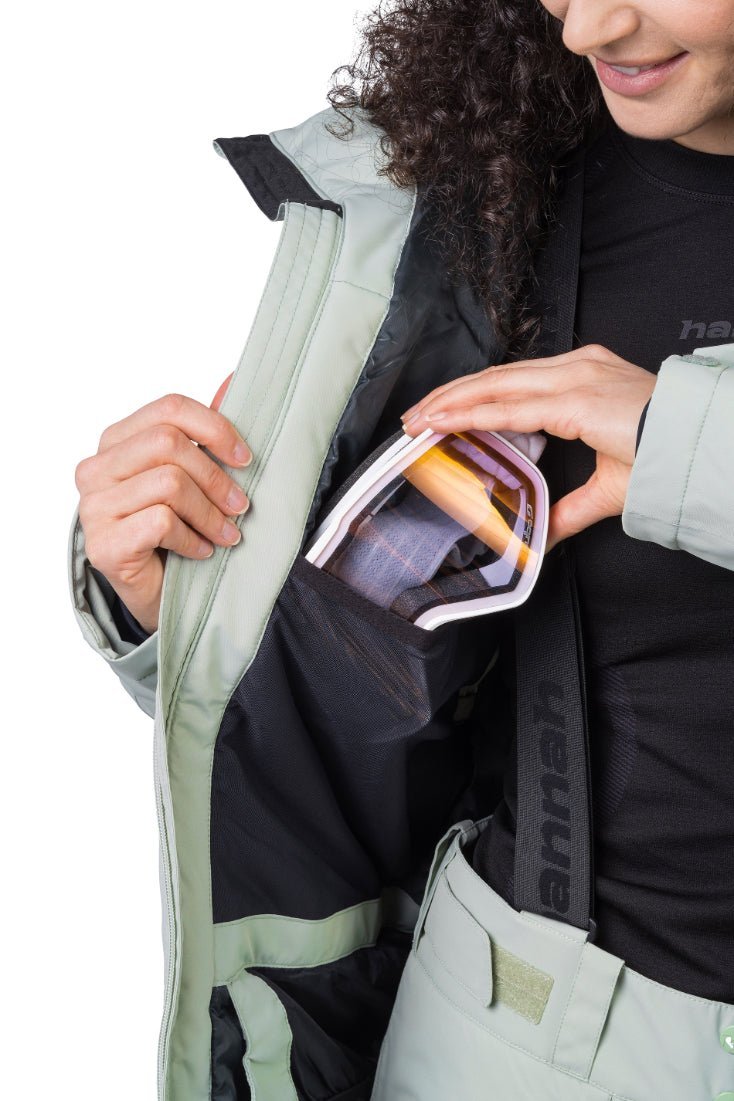 Veste de ski / hardshell montagne pour femme avec membrane Resstex 10 000mm et isolation Duratherm classic "Hannah − MERILA FD" - Planète Rando