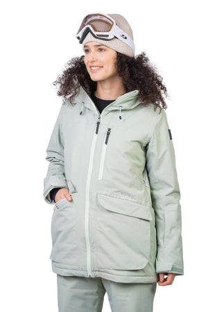 Veste de ski / hardshell montagne pour femme avec membrane Resstex 10 000mm et isolation Duratherm classic "Hannah − MERILA FD" - Planète Rando