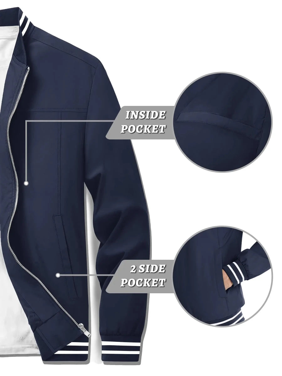 Veste décontractée / blouson bomber avec traitement hydrofuge "TACVASEN - LSTJ514" - Planète Rando