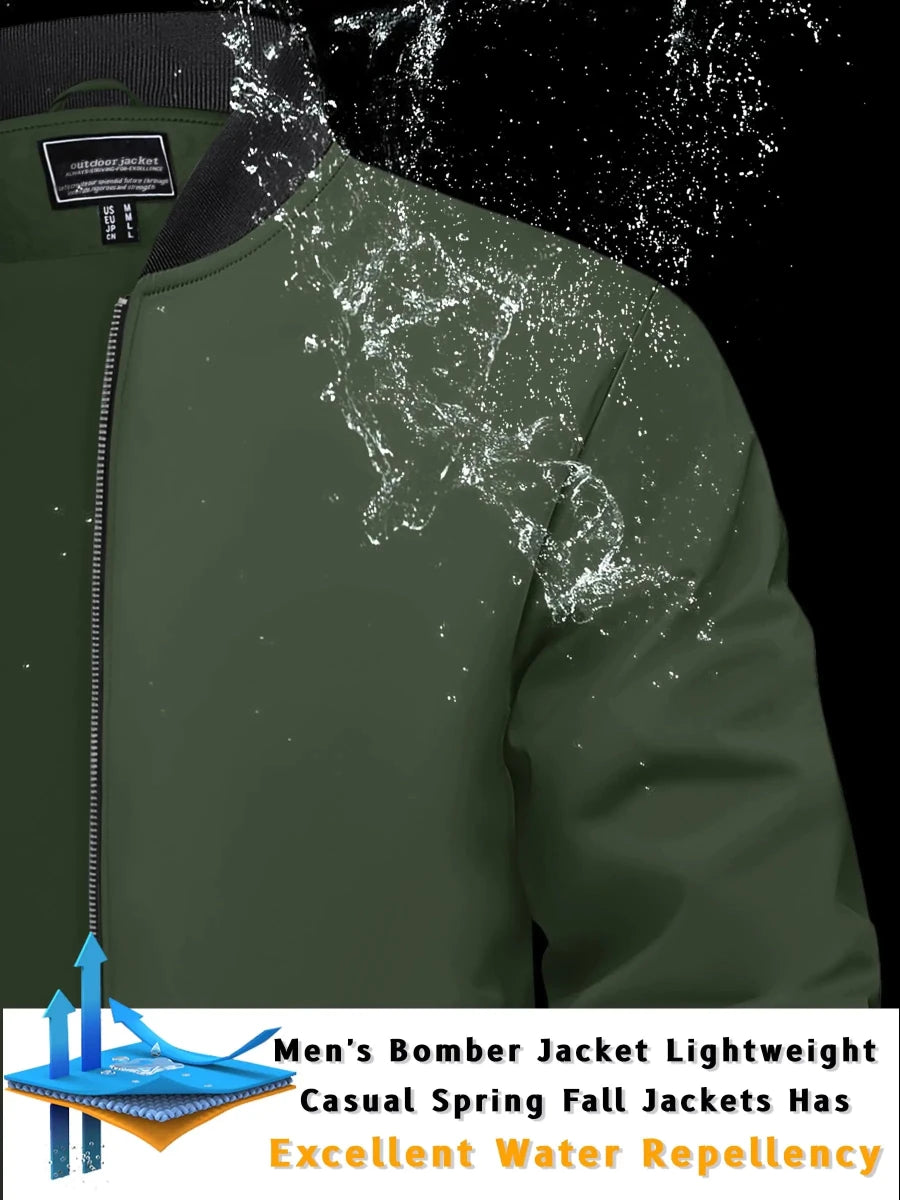 Veste décontractée / blouson bomber avec traitement hydrofuge "TACVASEN - TJ612" - Planète Rando