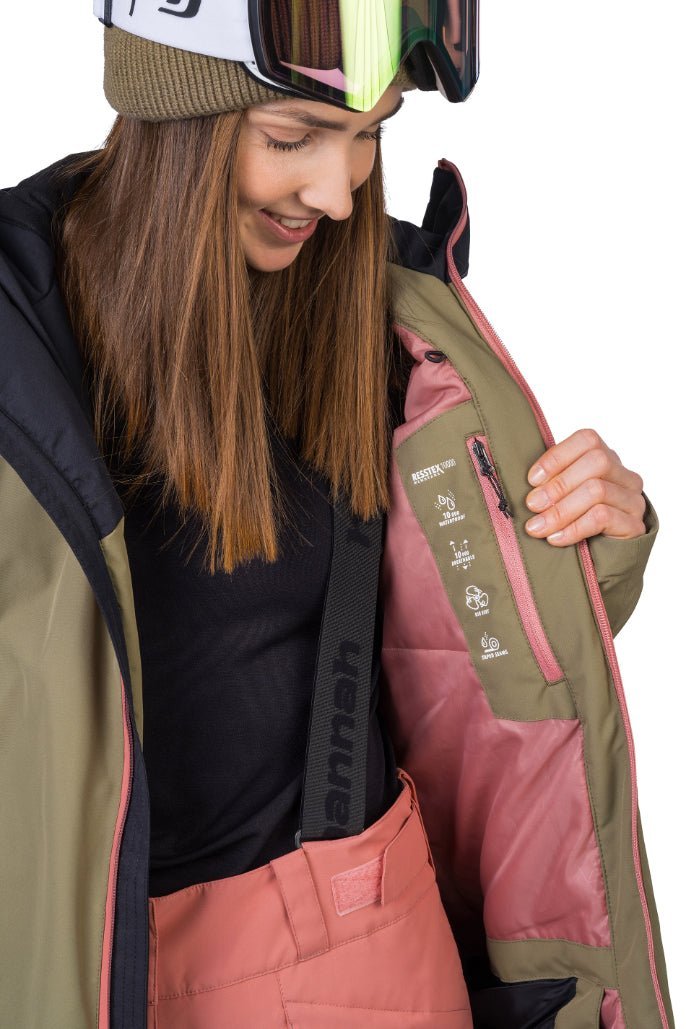 Veste / Hardhsell avec membrane Resstex 10 000mm et technologie Duratherm classic "Hannah − MAKY COL" - Planète Rando