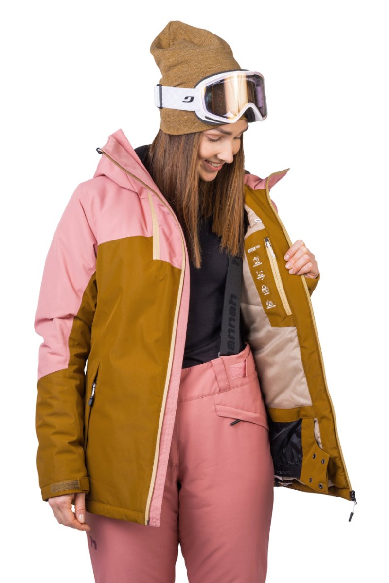 Veste / Hardhsell avec membrane Resstex 10 000mm et technologie Duratherm classic "Hannah − MAKY COL" - Planète Rando