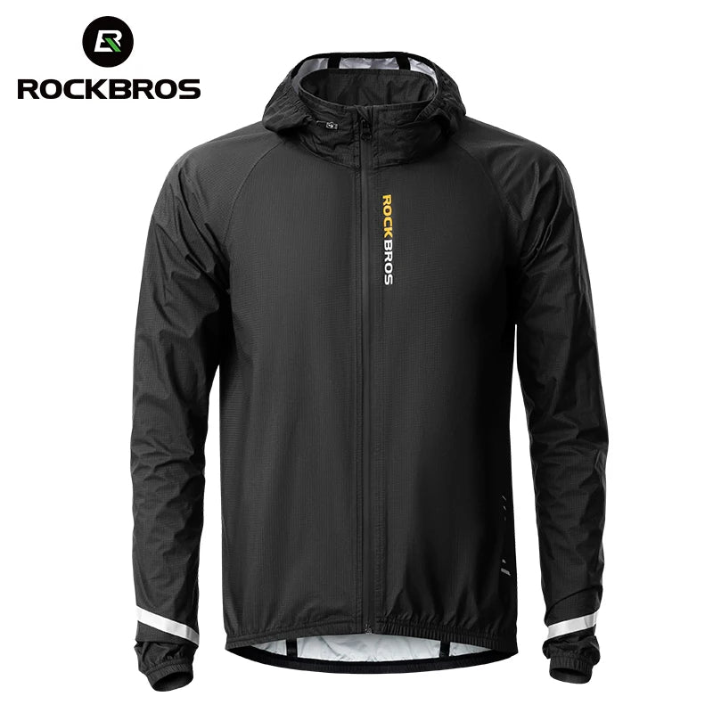 Veste imperméable et coupe-vent léger pour vélo / moto "ROCKBROS - Cycling Raincoat" - Planète Rando