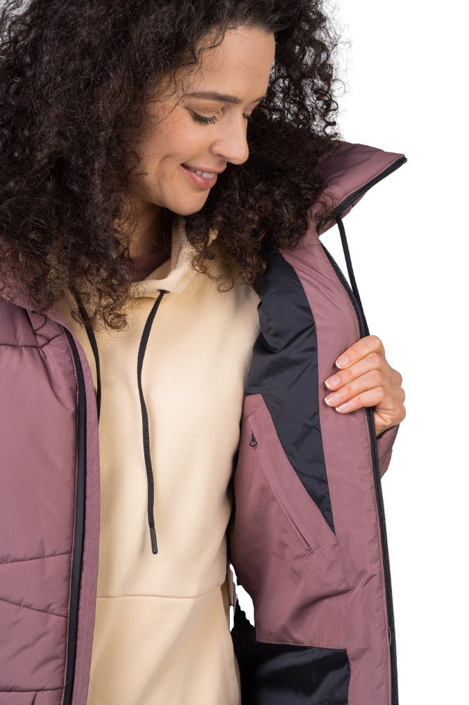 Veste imperméable / parka d'hiver avec membrane Resstex 5000mm et Duratherm High Loft pour femme "Hannah − REBECA" - Planète Rando