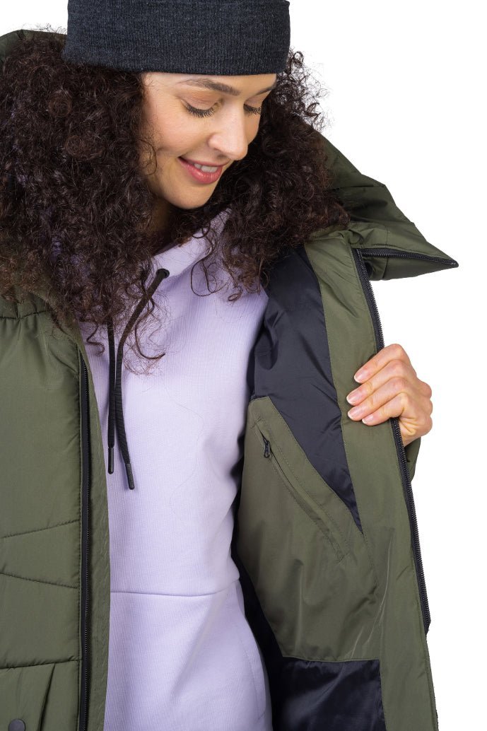 Veste imperméable / parka d'hiver avec membrane Resstex 5000mm et Duratherm High Loft pour femme "Hannah − REBECA" - Planète Rando