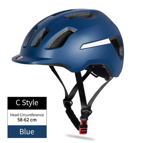 Casque de vélo unisexe 58-62 CM "West Biking - Urban" - Bleu | Planète Rando