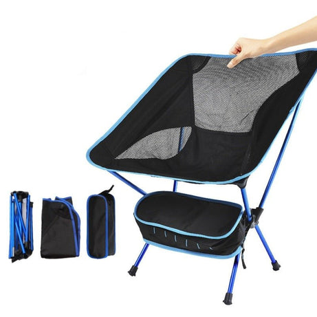 Chaise pliante ultralégere de camping / pêche en tissu Oxford 920g "Tnukk - Folding chair" - | Planète Rando
