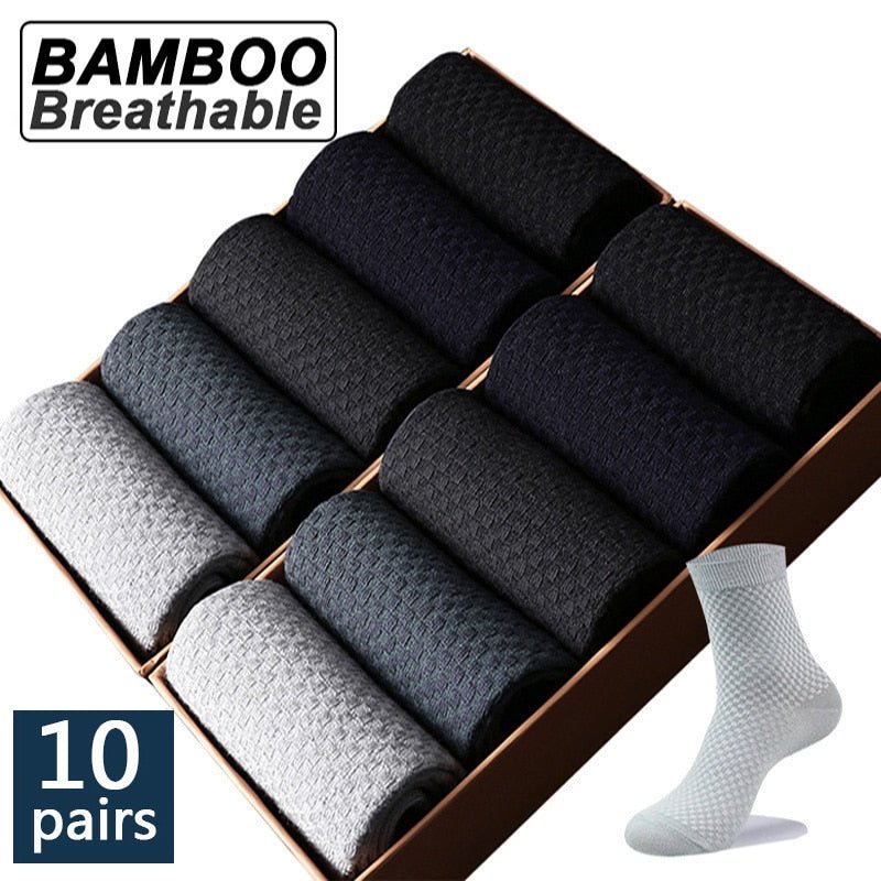 Chaussettes en fibre de bambou / lot de 10 pairs pour homme "ZTOET - Bamboo" - | Planète Rando