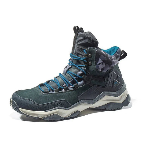 Chaussures de randonnée mid-top imperméables "RAX - Wild Wolf" - Noir carbon / 39 | Planète Rando