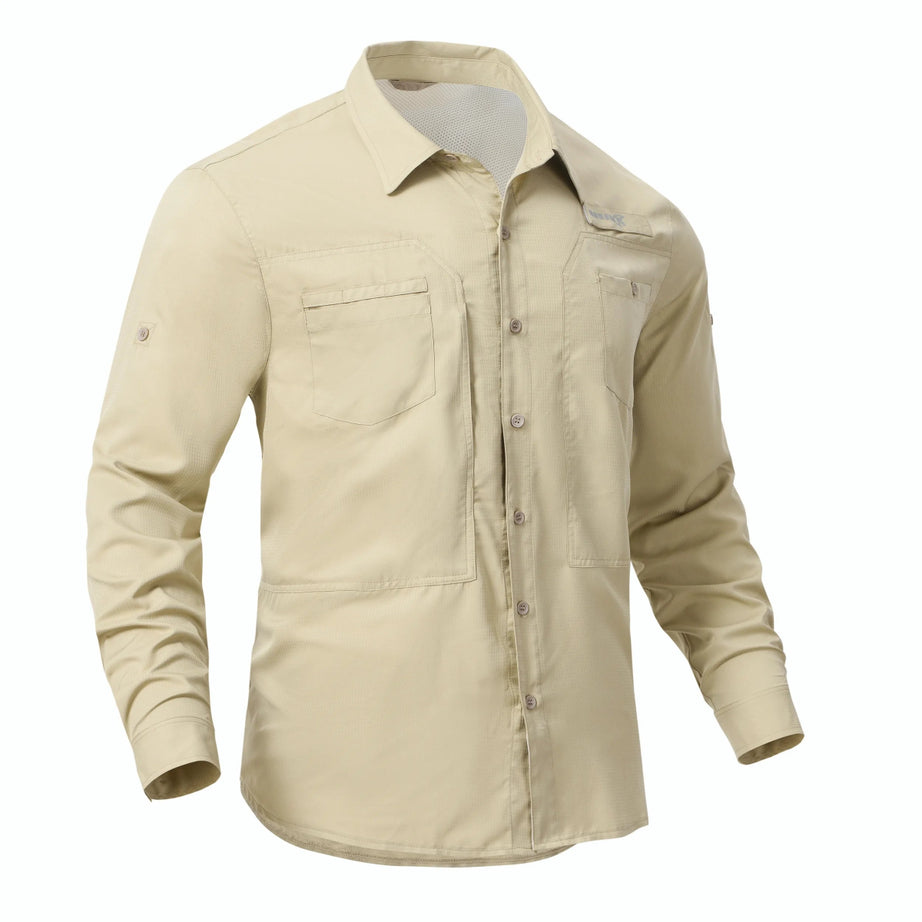 Chemises de randonnée / pêche à manches longues pour homme Quickdry UPF 50+ "Satankud - CXY23026" - Planète Rando