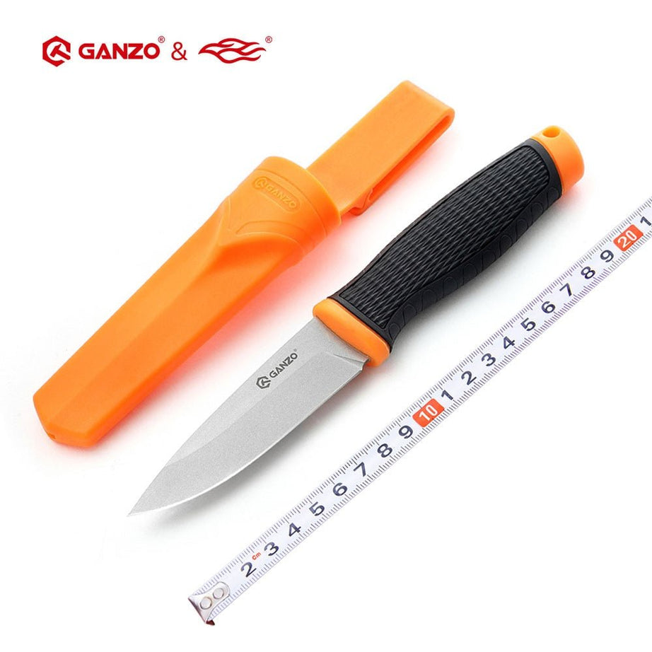 Couteau à lame fixe en inox 8cr14mov "Ganzo - G806" - | Planète Rando