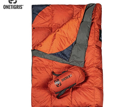 Couverture de camping ultralight en duvet de canard 300g (5 °C / -25 °C) "OneTigris - Snap buttons" - Planète Rando