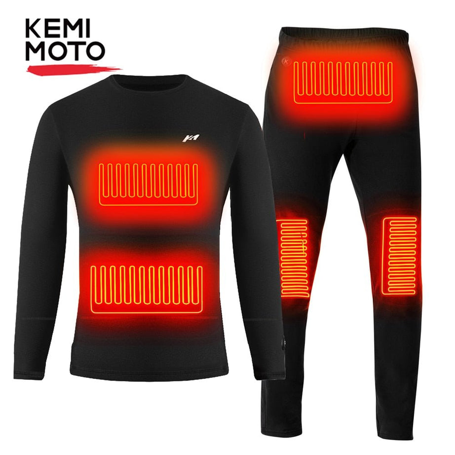 Ensemble de sous-vêtement chauffant USB "KEMIMOTO - Thermal underwear" - | Planète Rando